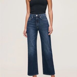 DL1961 Karmine refined wide leg 28” denim